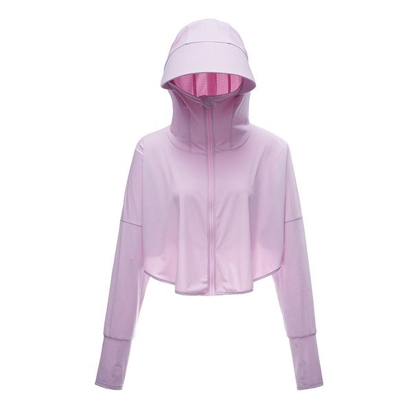 

womens cycling sunproof jerseys 2020 summer fashion casual solid long sleeve uv protection skin coat with big brim hat anti-uv, White;black