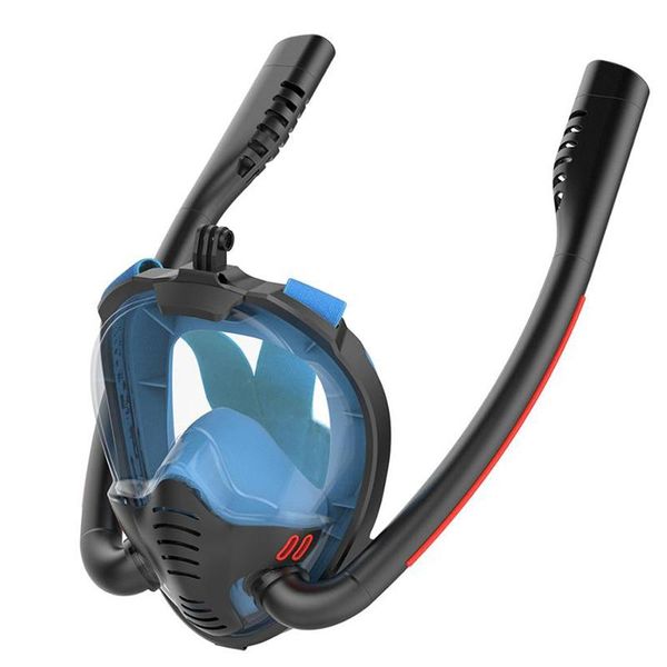

diving masks mask scuba double snorkel full face anti-fog k3 snorkeling kid swimming underwater respirator equipment
