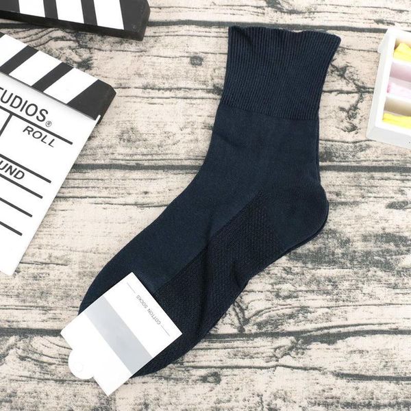 

new collection buy fashion 1 couple 5 color cartoon thermal casual soft for men sports deodorant socks, Black