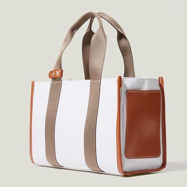 

evening bags canvas handbag autumn and winter fashion simple bag tot women's stripe korean single shoulder messenger