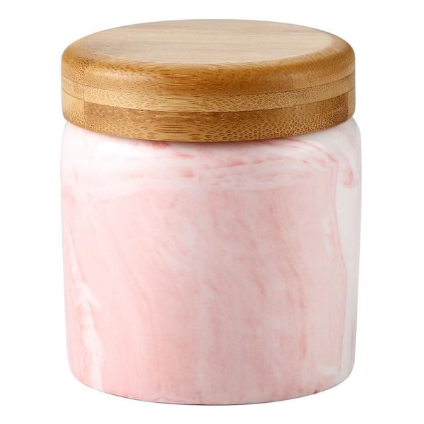 

storage bottles & jars household ceramics sealed creative grain tank kitchen box jar coffee can wood cover tea bottle