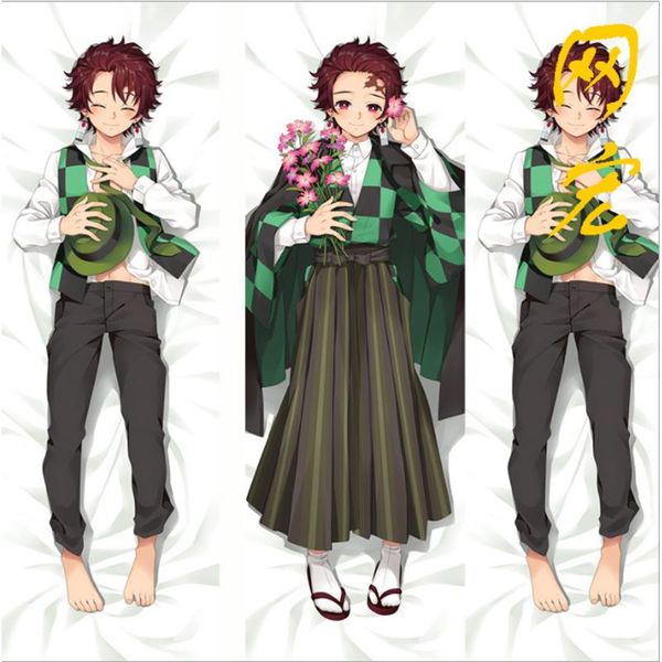 

pillow case anime dakimakura body demon slayer kimetsu no yaiba kamado tanjirou cover home decoration accessories 150x50cm