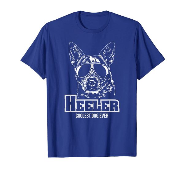 

blue heeler cool hund gift t-shirt shirt tee funny dog, White;black