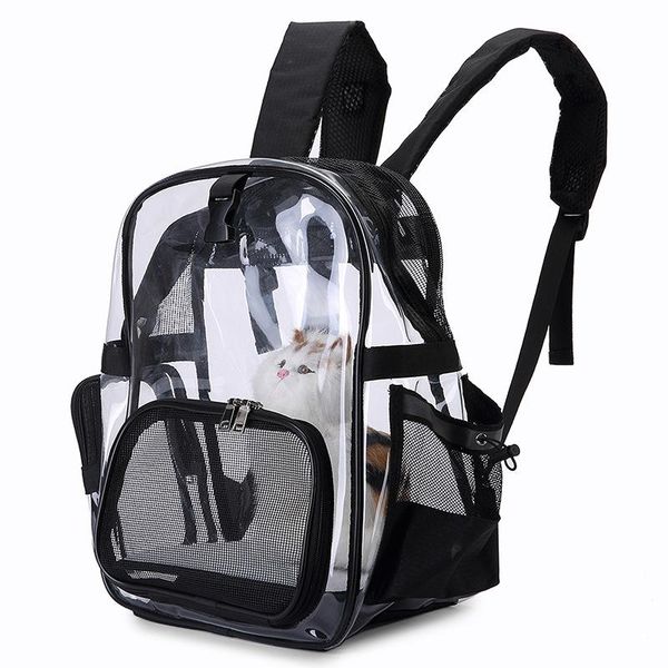 

dog car seat covers breathable pet carrier bag space backpack transparent puppy cat outdoor travel pets carrying cage supplies