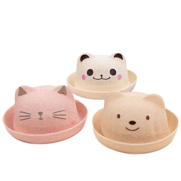 

boys and girls hats cotton breathable sunscreen sun hat, Yellow