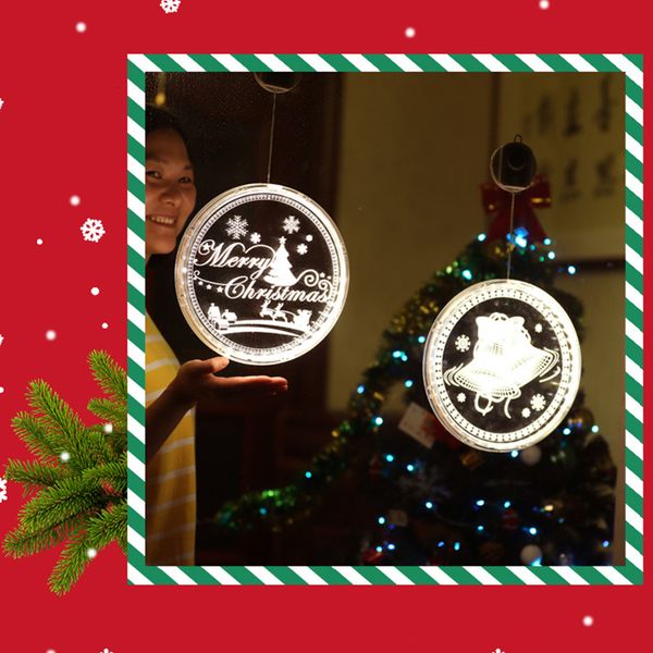 

2021 new christmas fairy hanging lights indoor festival party window frame proof dwaterproof water led lamp rope 9tsk