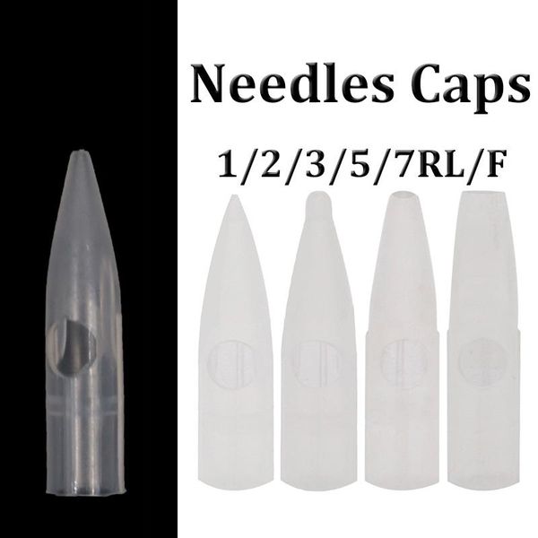 

tattoo needles 50pcs 1r/3r/5r/3f/7f mosaic caps giant sun g-8650 permanent makeup needle tips for dragon /mosaic /merlin/tattoo machine