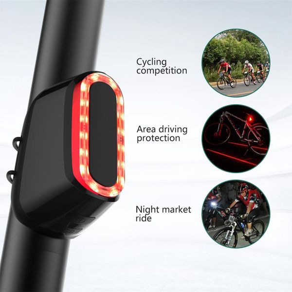 

bike lights smart rear light cycling tail lamp biking portableÂ dustproof parts for safety warning bicycle