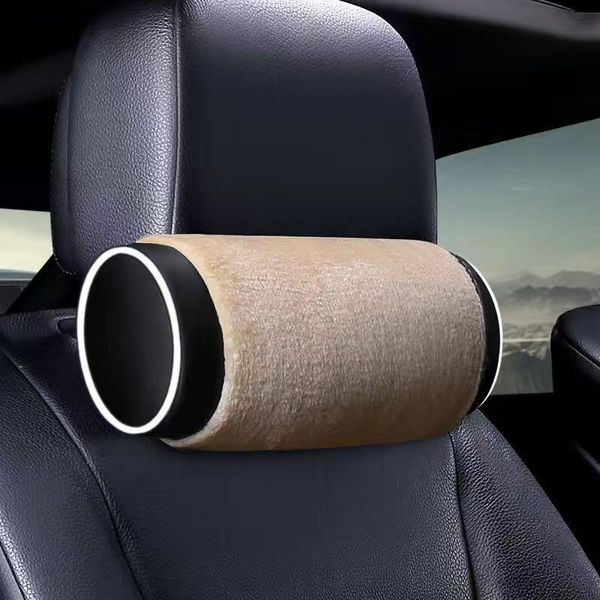 

seat cushions 2021 style 2pcs car head neck pillow headrest cover universal