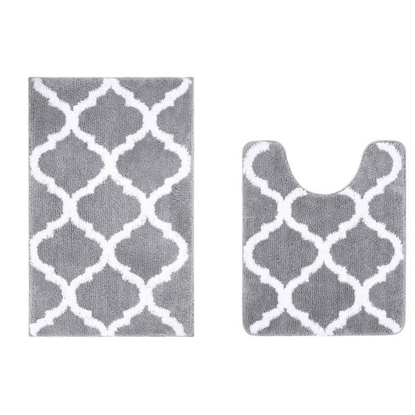 

carpets bathroom rug mat set 2 piece,soft and absorbent microfiber bath mats