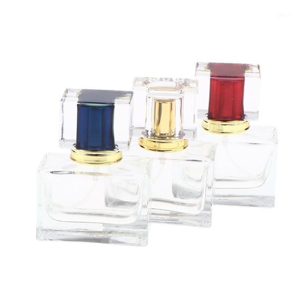 

exquisite 30ml portable travel glass spray bottles pump fine mist atomizer for perfume cologne splash filling (random color) storage & jars