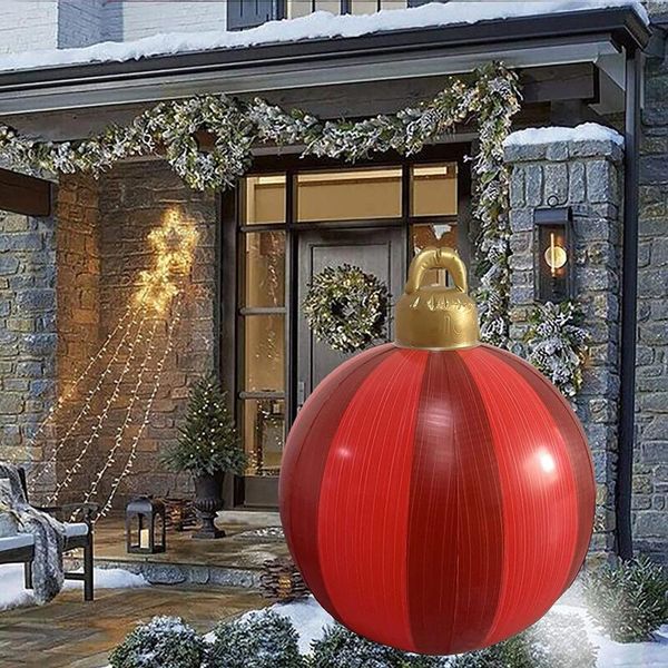 Decorazioni natalizie Decorazione a sfera Grande regalo di Natale impermeabile con palline da appendere