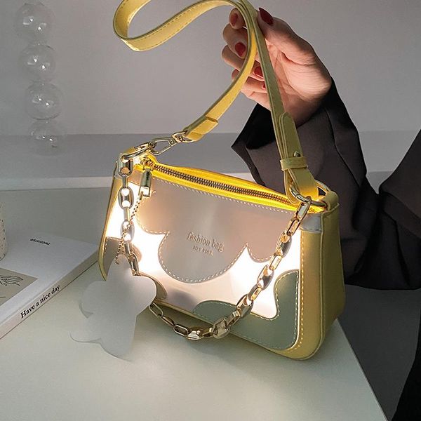 

evening bags contrasting color summer western style handbag 2021 fashion female women designer messenger underarm bag