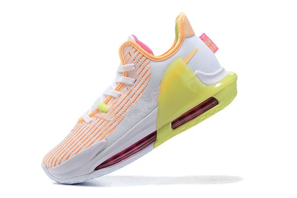 

lebrons witness 6 vi ep men basketball shoes sales 2021 6s 5s orange green red black white sneakers store with box size 7-12