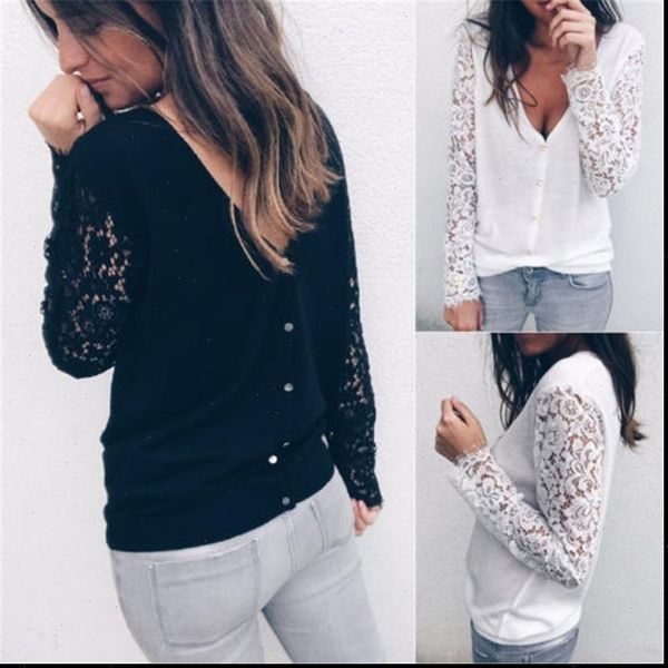 

cardigan women autumn winter female long sleeve lace cardigan korean slim pockets sweater knitted cardigans women, White;black