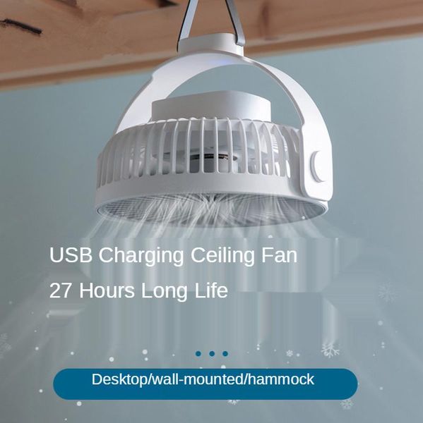 

electric fans 4000mah usb charging fan wall hanging night lighting ceiling student dormitory mosquito net deskoutdoor