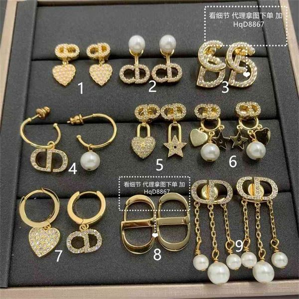 

2021 luxury designer jewelry letter earrings for women in 2021, Silver