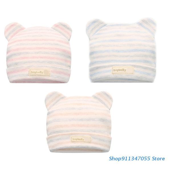 

caps & hats 0-3 months baby soft cotton hat born infant cute beanie bonnet for, Yellow