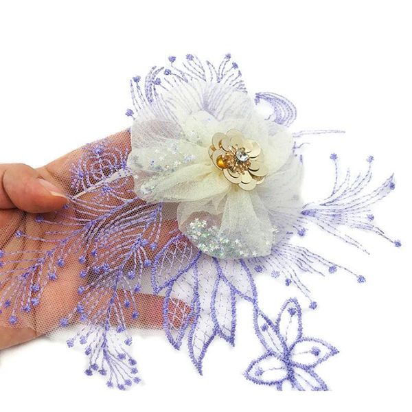 

fashion flower lace fabric embroidery lace collar trim neckline sewing applique diy clothes craft decoration ac qylpvr
