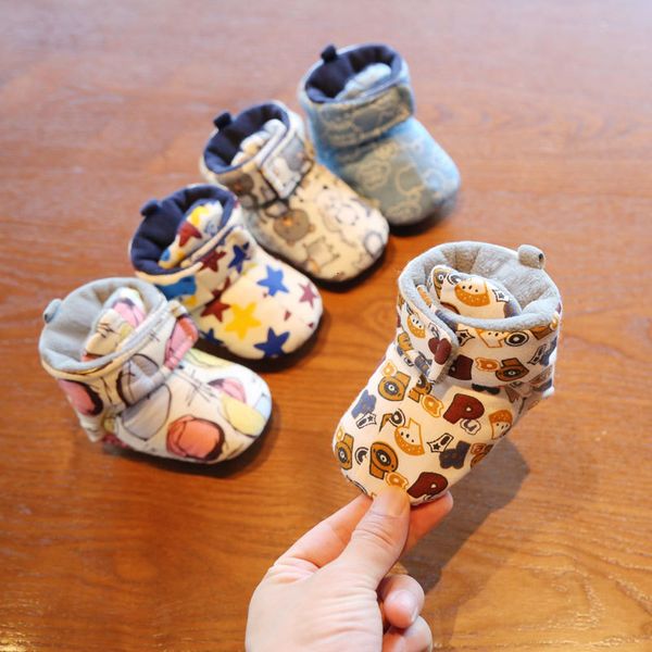 

baby shoes toddler female baby autumn and winter soft bottom non slip male