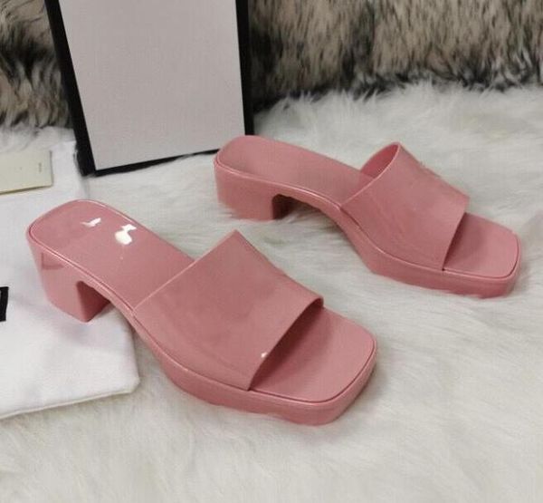 

nb2021 women slippers designer thick bottom tall portable breathable fashion mixed color party office shoes sandals, Black