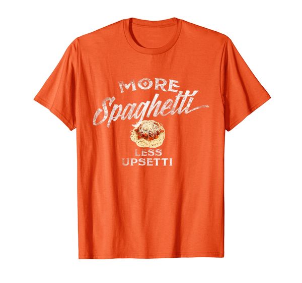 

more spaghetti less upsetti tee gift italian pasta t shirt, White;black
