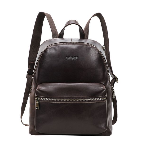 

can hold 13.3-inch lapcomputer ladies backpack layer cowhide retro fashion handbag