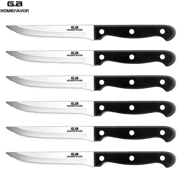 

dinnerware sets 6/8 pcs steak knives set stainless steel chef bread carving utility paring knife kitchen cooking tools