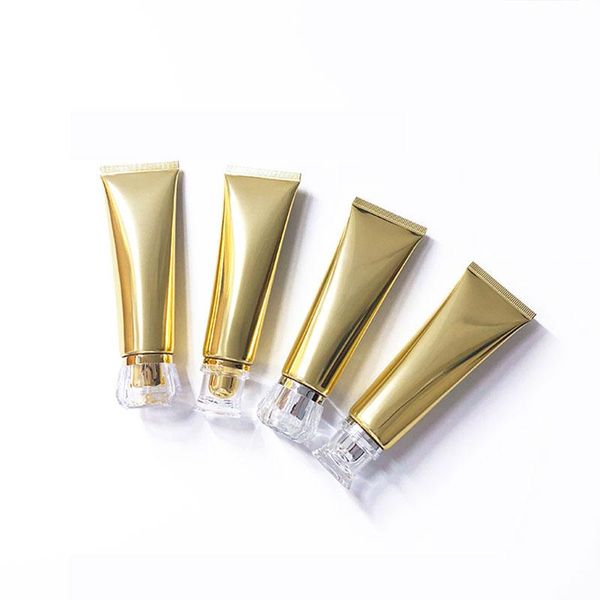 

storage bottles & jars acrylic lid cosmetic soft tube squeeze sample bottle refillable hose lotion facial cleanser makeup tools 50ml 50pcs/l