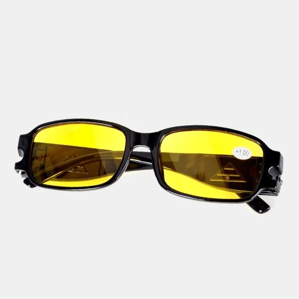 Men Full Frame Многофункциональное светодиодное ночное видение с ламповым детектором валюты Подсветка УФ-защита Поляризованные солнцезащитные очки