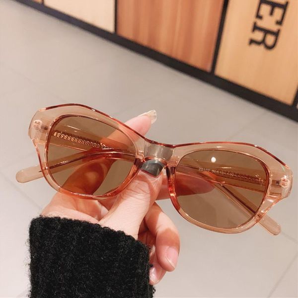 

sunglasses 2021 vintage cat eye personality fashion luxury high-quality jump di concave shape funny triangle couple uv400, White;black