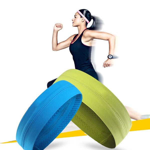 

c7908b outdoor sports yoga headband hair band for running headbands blue green black 3colors sweat absorbing breathable, Black;brown
