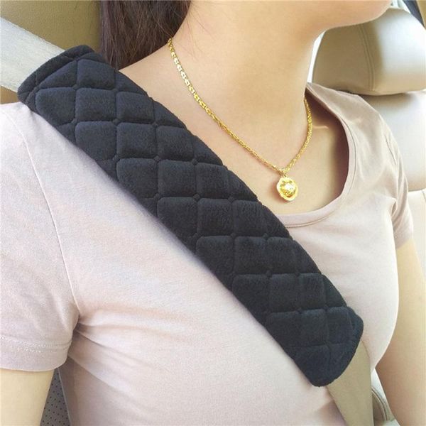 

2pcs fashion car seatbelt shoulder pad comfortable driving seat belt vehicle soft plush auto seatbelt strap harness cover