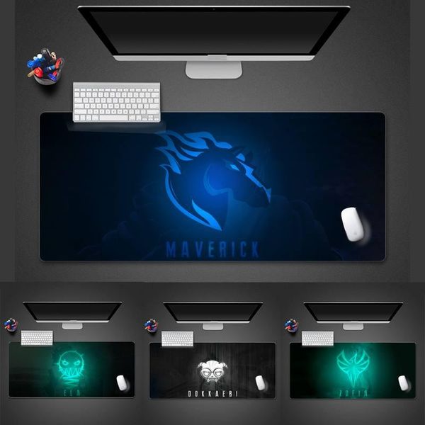 

mouse pads & wrist rests rainbox six siege logo deskpad game mousepad desk table protect office work mat x xl non-slip lapcushion