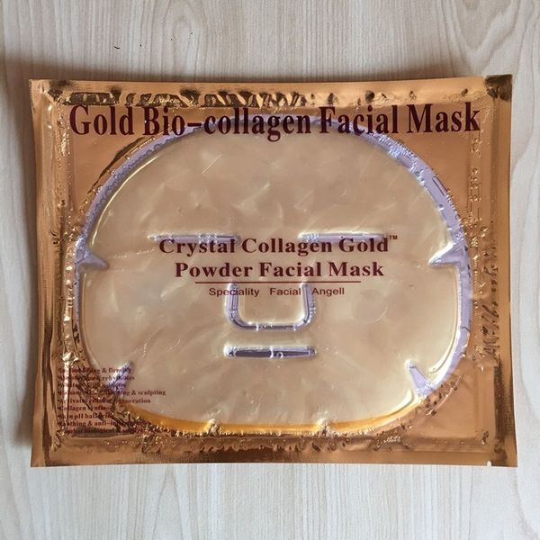 

dhl selling gold bio-collagen facial mask face crystal powder collagen moisturizing beauty skin care products
