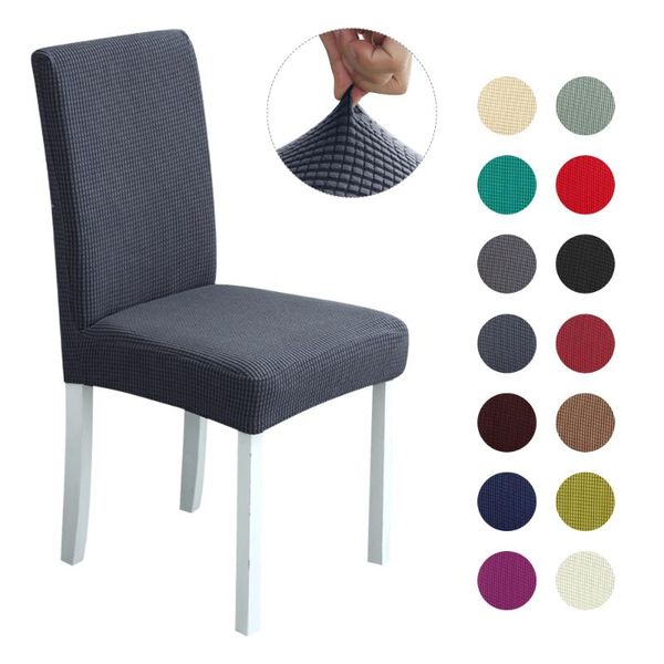 

chair covers spandex thickened elastic dining seat cover dust-proof stool protector jacquard pack of 1/2/4/6
