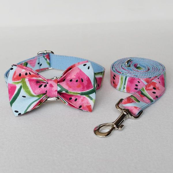 

dog collars & leashes bow tie collar and leash set personalized customized pet for small medium large