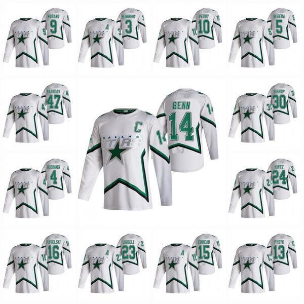 

jamie benn dallas stars 2021 blackout reverse retro tyler seguin heiskanen radulov kiviranta pavelski bishop khudobin zuccarello jersey, Black;red