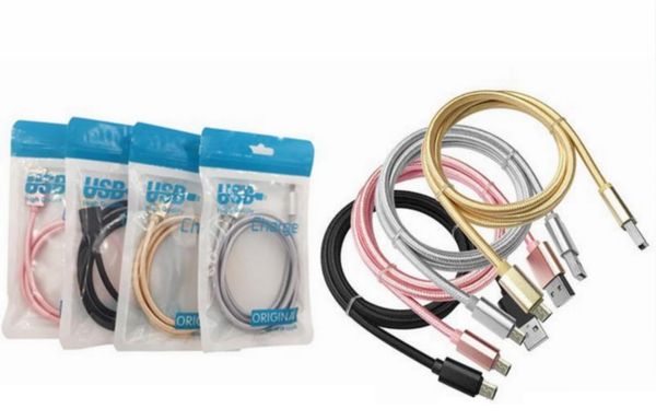 

fast speed for micro usb charger braid braided cables type c cable 1m 3ft for samsung s9 s8 s7 s6 huawei 8 7 6 with retail bag