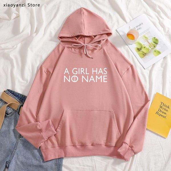 

women's hoodies & sweatshirts women 2021 game of a girl has no name funny casual sports female joggers pullovers clothing, Black