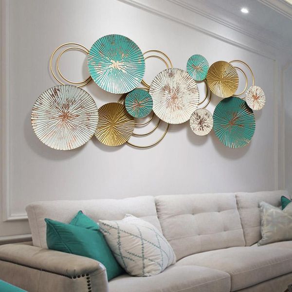 

decorative objects & figurines 3d iron wall decor nordic style ornaments creative stereo large size handmade metal for living room backgroun