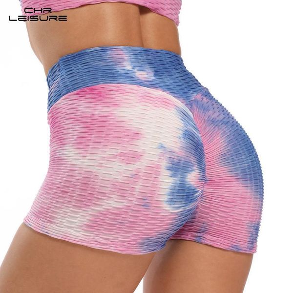 

women's shorts chrleisure jacquard tie dye high waist breathable summer clothing fashion women, White;black
