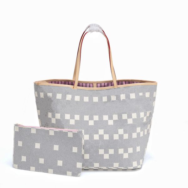 

fashion women's bag luxury large capacity portable messenger lou vdeng designer original leather two shoulder shopping zipper star reco