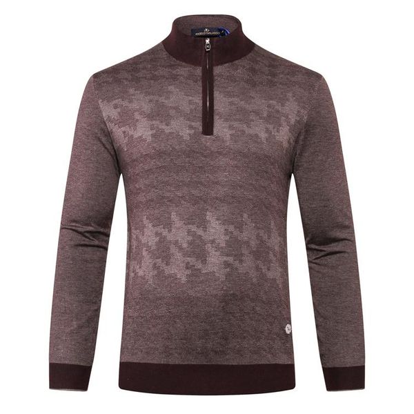 

wool sweater collar men's 2021 new business zipper warm long sleeve embroidery big size -5xl, White;black