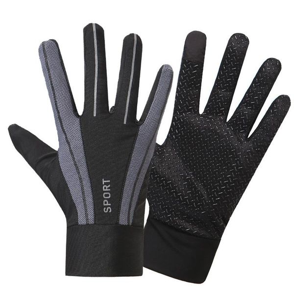 

cycling gloves thin glove for bike men women's summer full finger high elasticity sport racing, Black