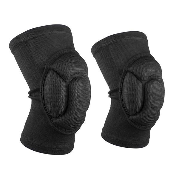 

elbow & knee pads durable multi-function 2x thickening football volleyball extreme sports brace protector, Black;gray