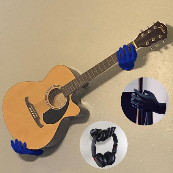 

other home decor 1pair wall-mounted simulation hands statue 3d decorativer resin hand sculpture for hanging guitar organizer shelf