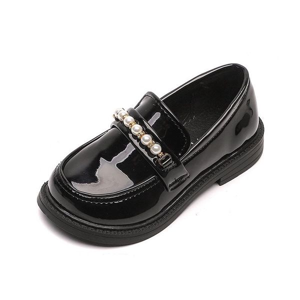 Sapatos Flat Crianças Crianças Crianças Crianças Mocassins Bebé Preto Branco Escola para JK uniforme Lolita Princess