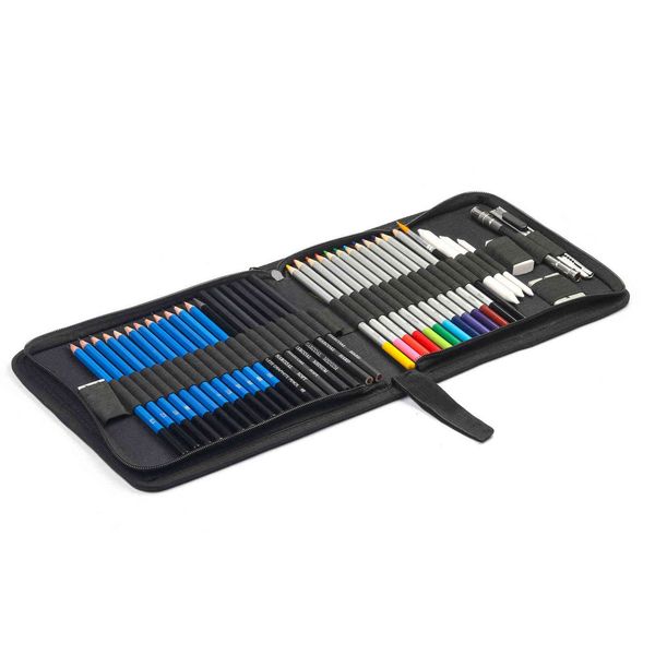 

pencils 40 piece brush set drawing water soluble color lead sketch pencil