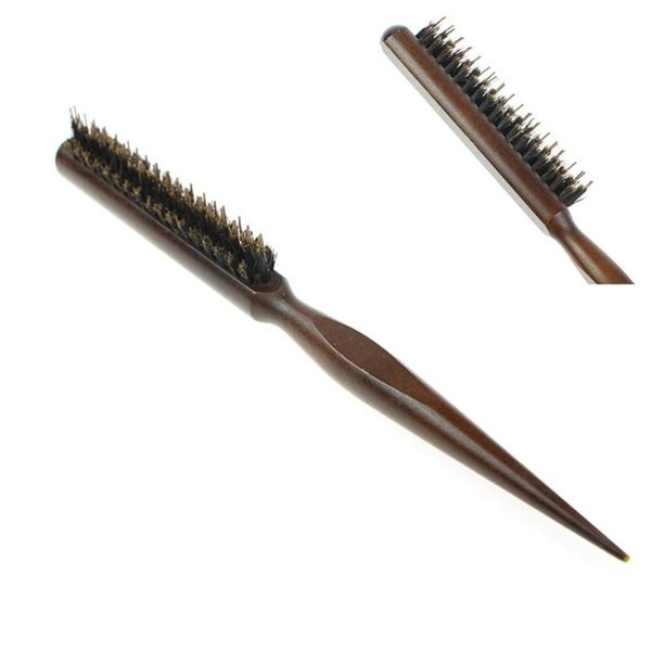 

hair brushes eco friendly brush wooden handle comb hairdressing barber tool for home and salon, Silver